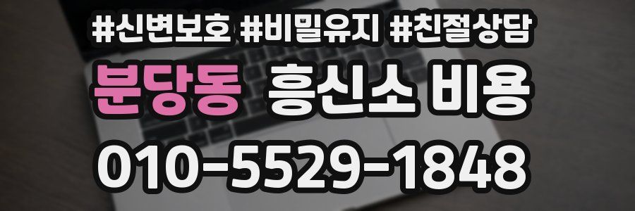 분당동 흥신소 비용