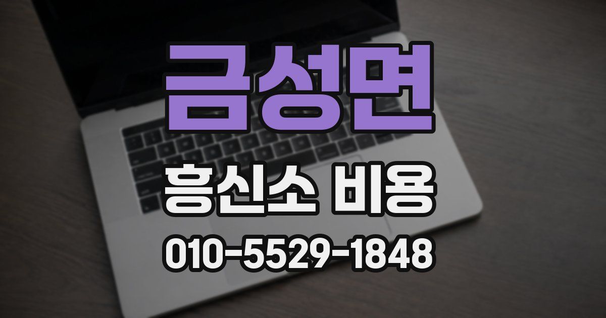 금성면 흥신소 비용