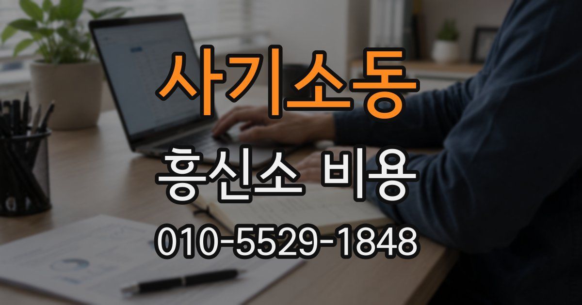 사기소동 흥신소 비용