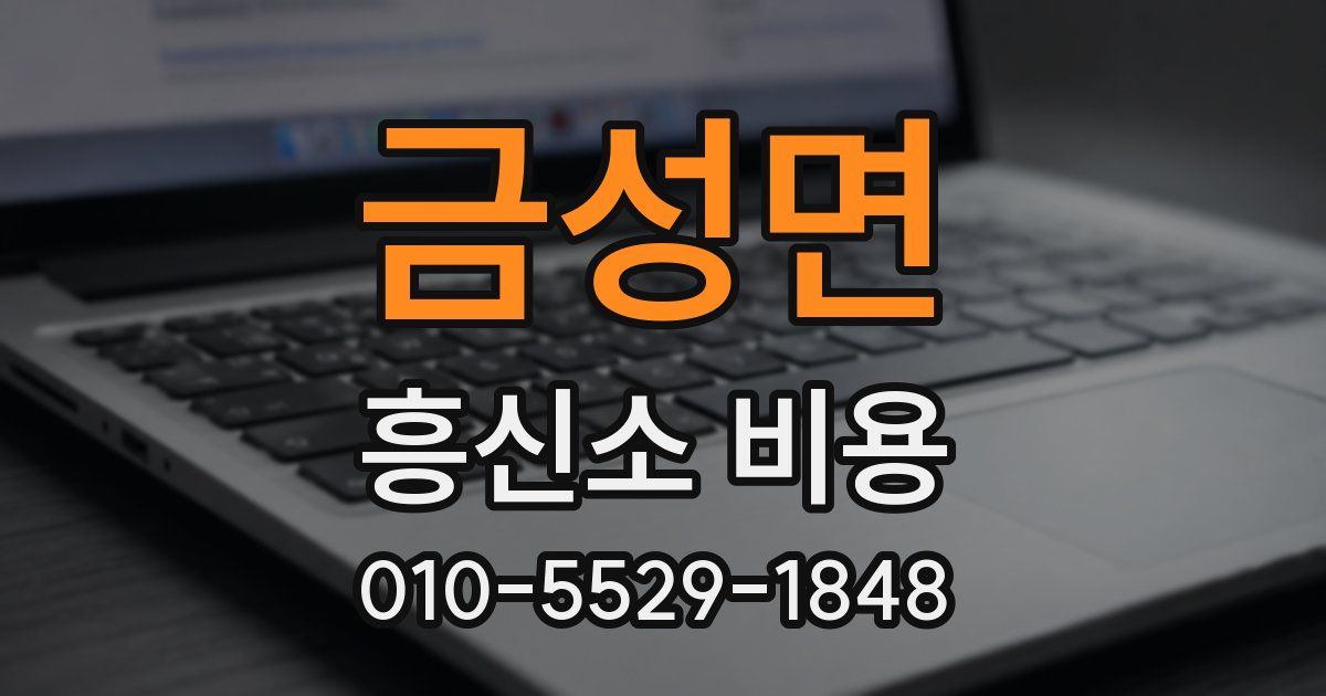 금성면 흥신소 비용