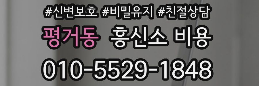 평거동 흥신소 비용
