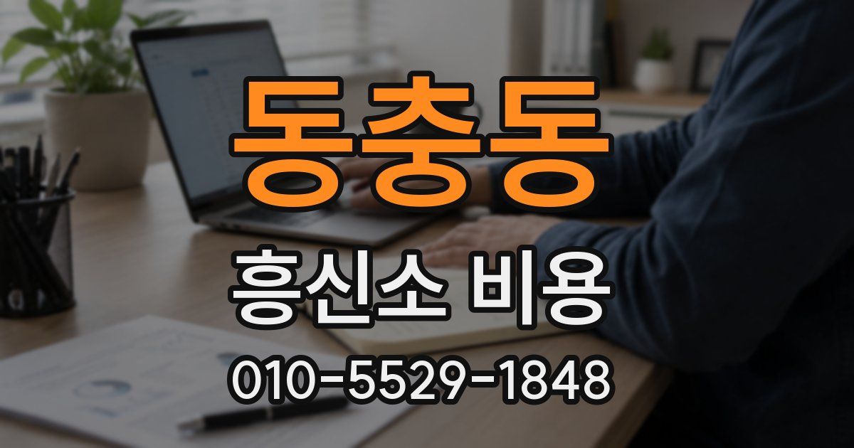 동충동 흥신소 비용