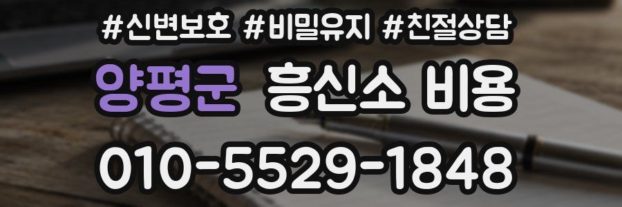양평군 흥신소 비용