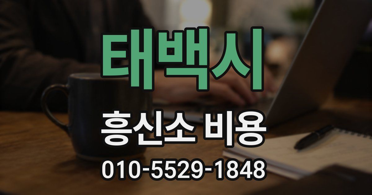 태백시 흥신소 비용