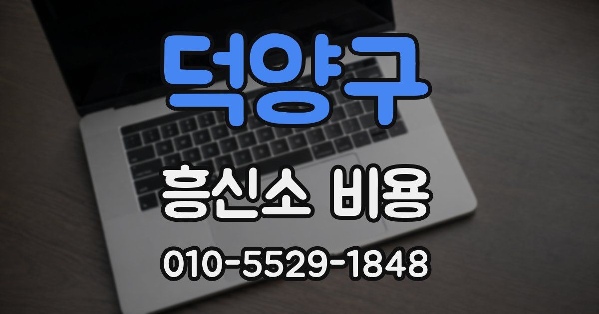 덕양구 흥신소 비용