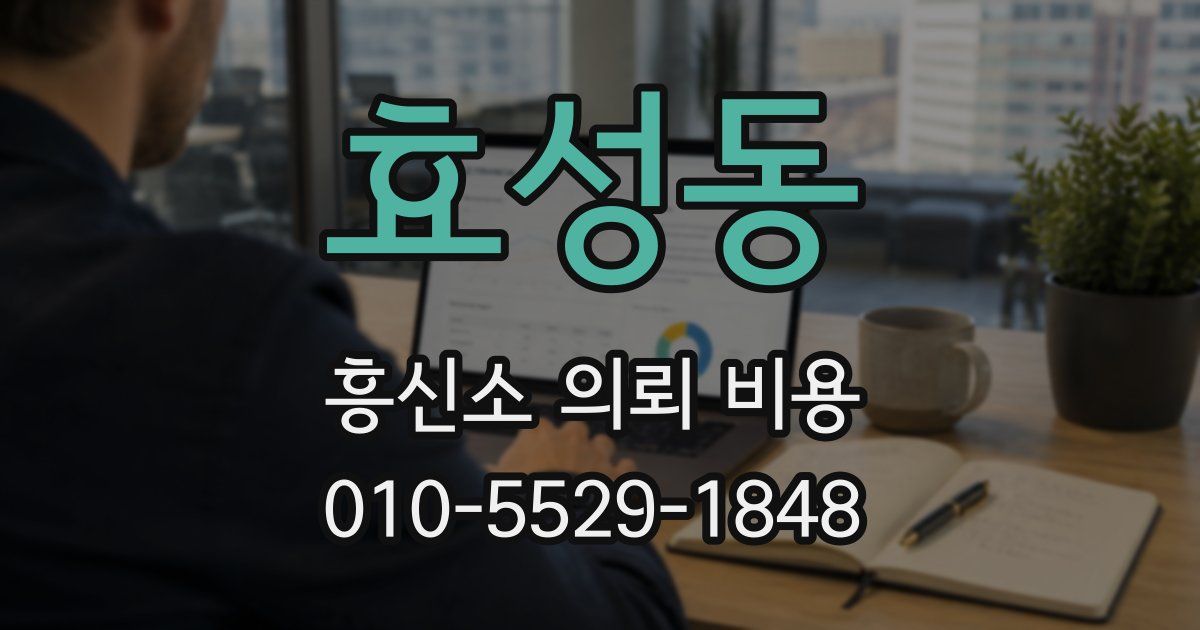효성동 흥신소 의뢰 비용