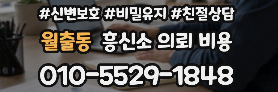 월출동 흥신소 의뢰 비용
