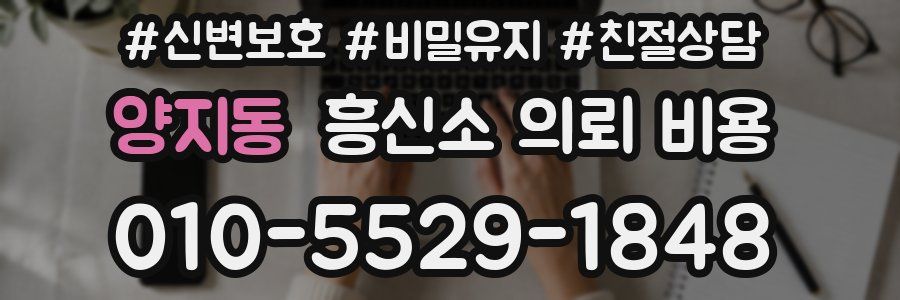 양지동 흥신소 의뢰 비용