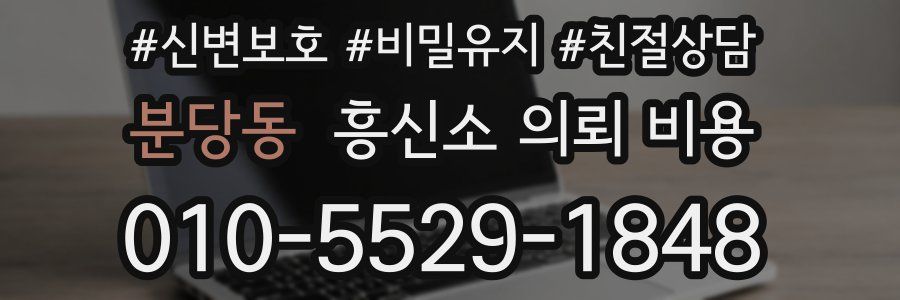 분당동 흥신소 의뢰 비용
