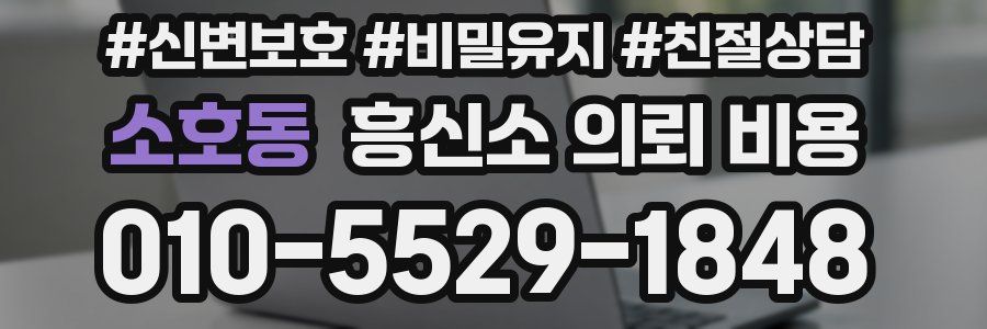 소호동 흥신소 의뢰 비용