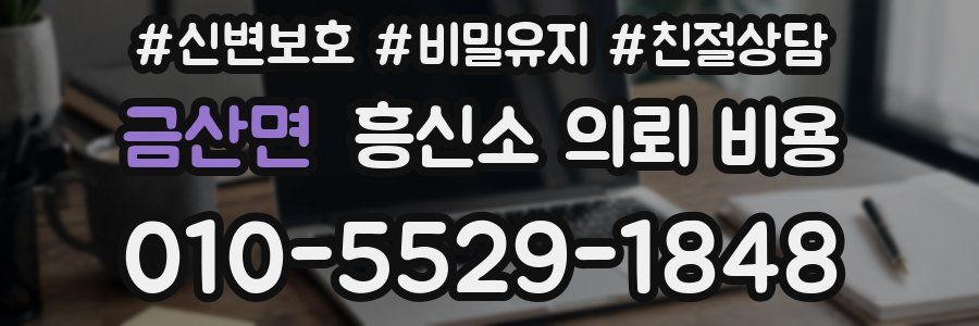 금산면 흥신소 의뢰 비용