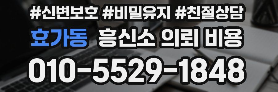 효가동 흥신소 의뢰 비용