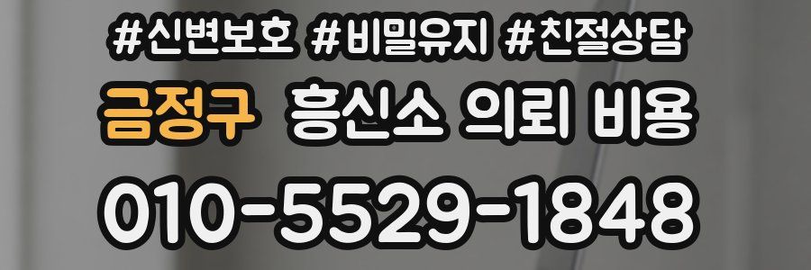 금정구 흥신소 의뢰 비용