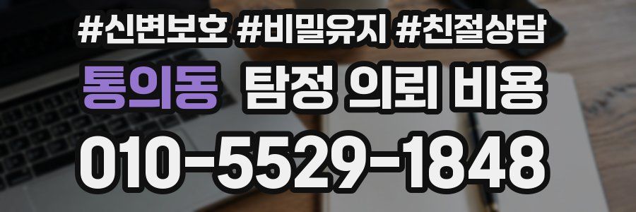 통의동 탐정 의뢰 비용