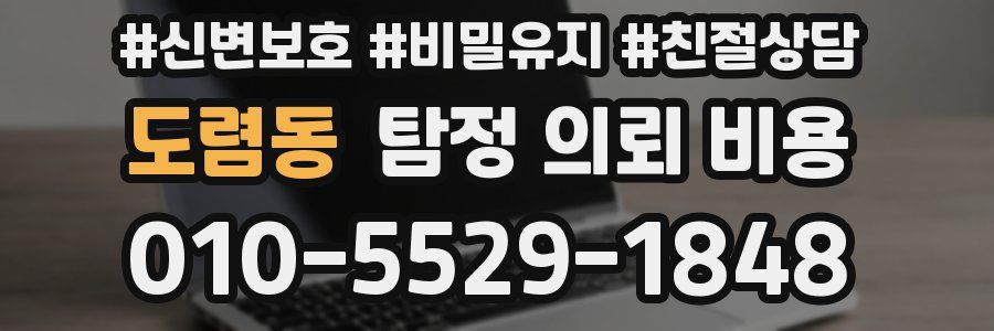 도렴동 탐정 의뢰 비용
