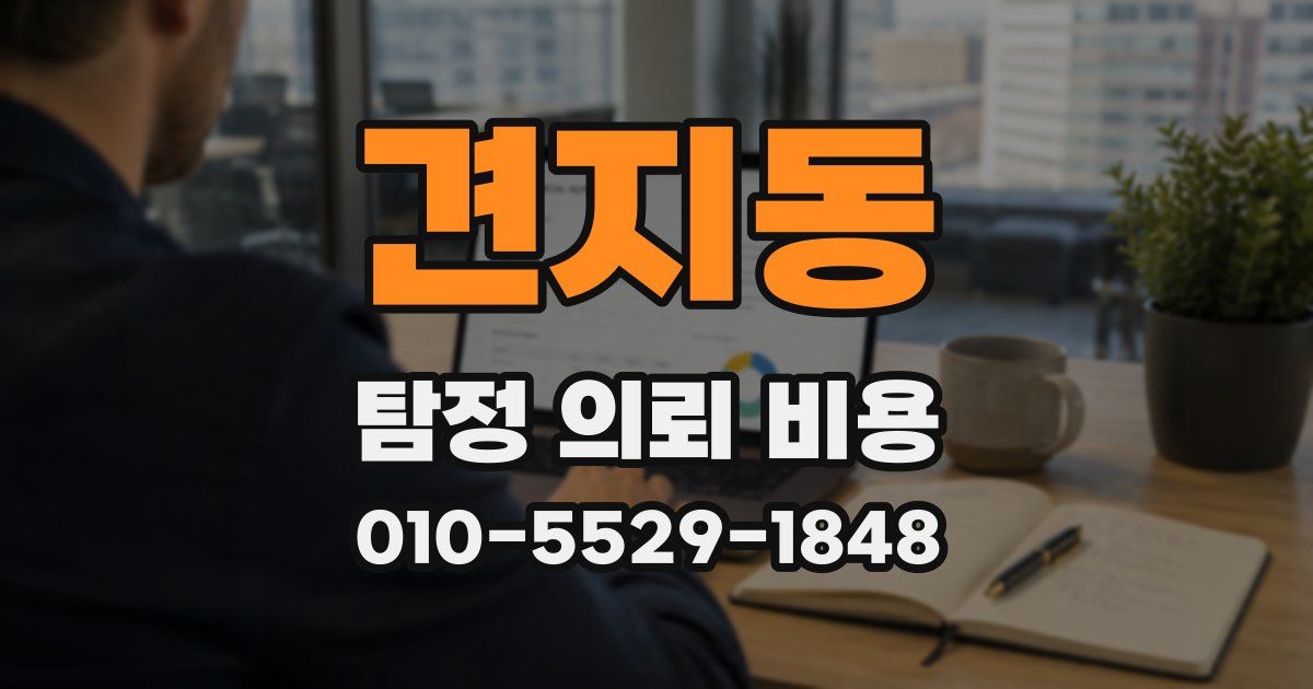 견지동 탐정 의뢰 비용