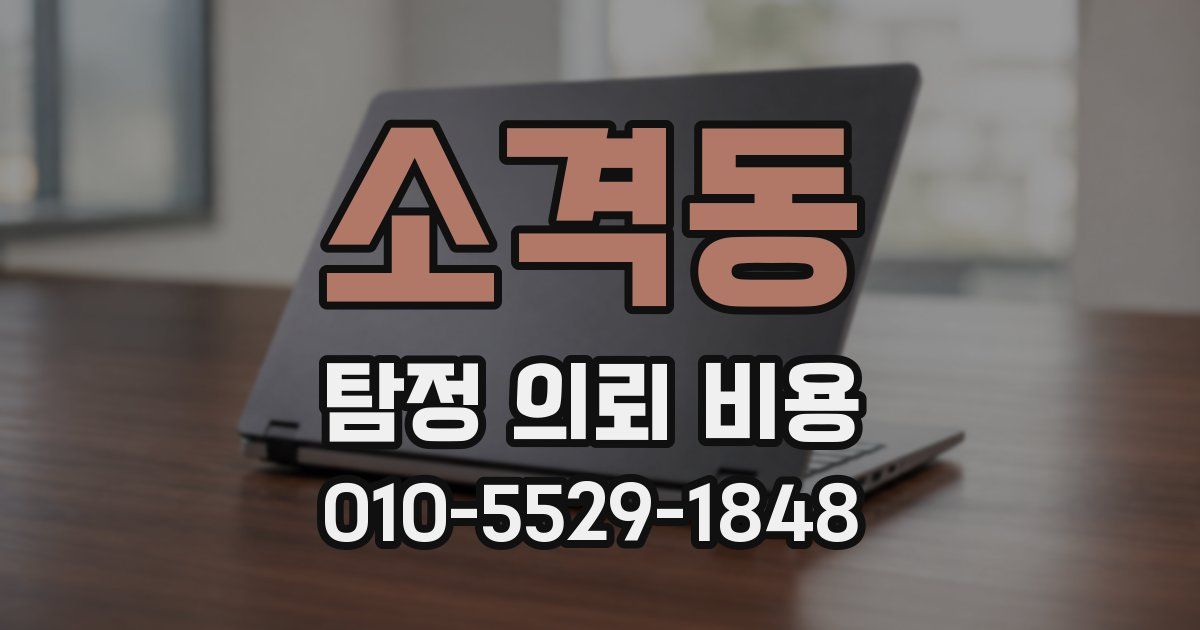 소격동 탐정 의뢰 비용