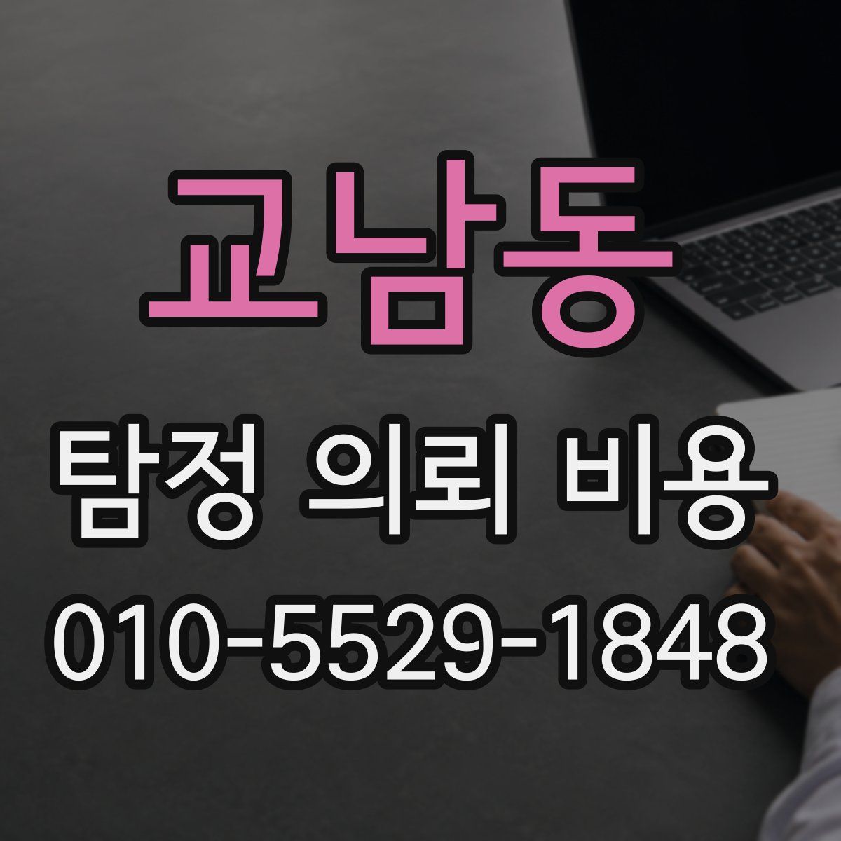 교남동 탐정 의뢰 비용