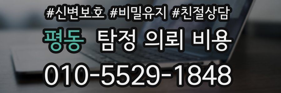 평동 탐정 의뢰 비용
