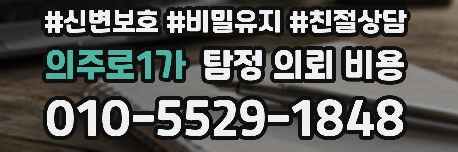 의주로1가 탐정 의뢰 비용