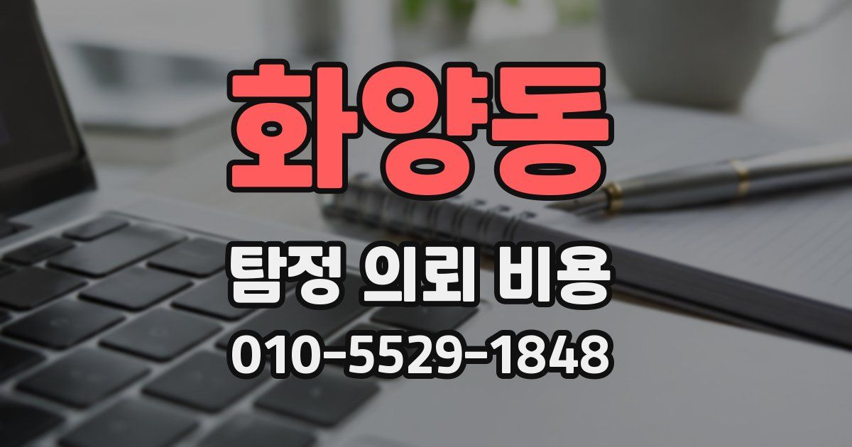 화양동 탐정 의뢰 비용