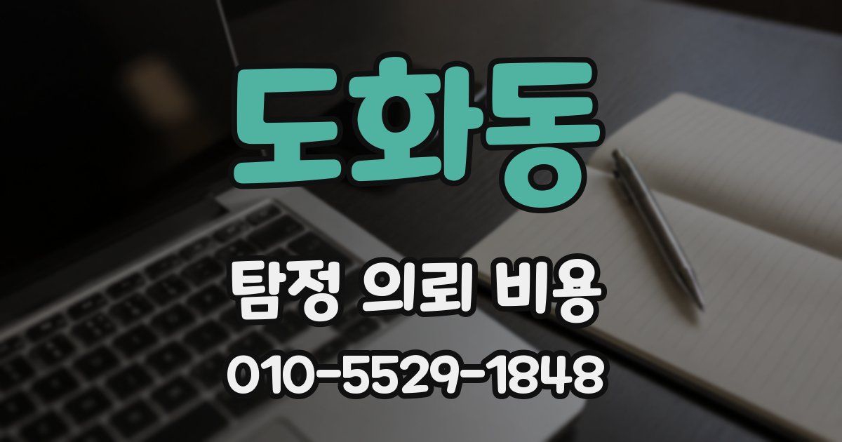 도화동 탐정 의뢰 비용