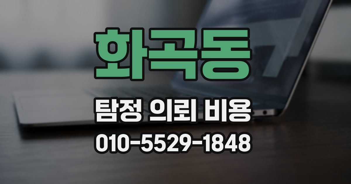 화곡동 탐정 의뢰 비용
