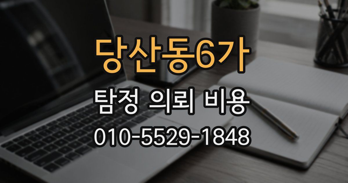 당산동6가 탐정 의뢰 비용