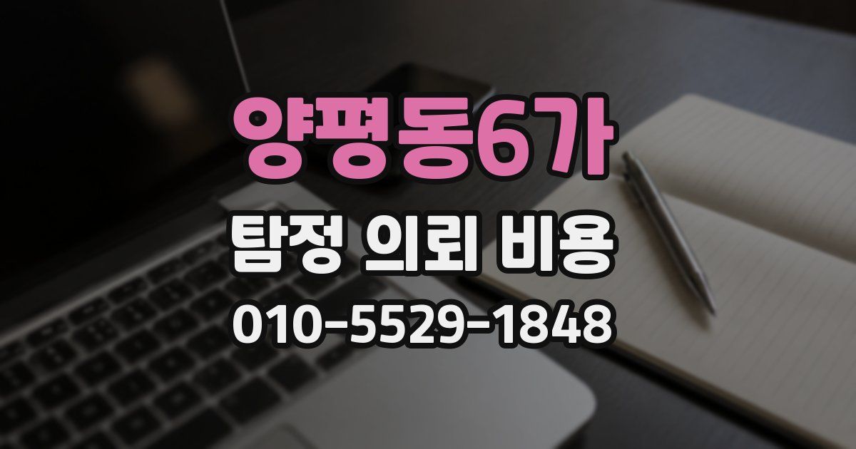 양평동6가 탐정 의뢰 비용