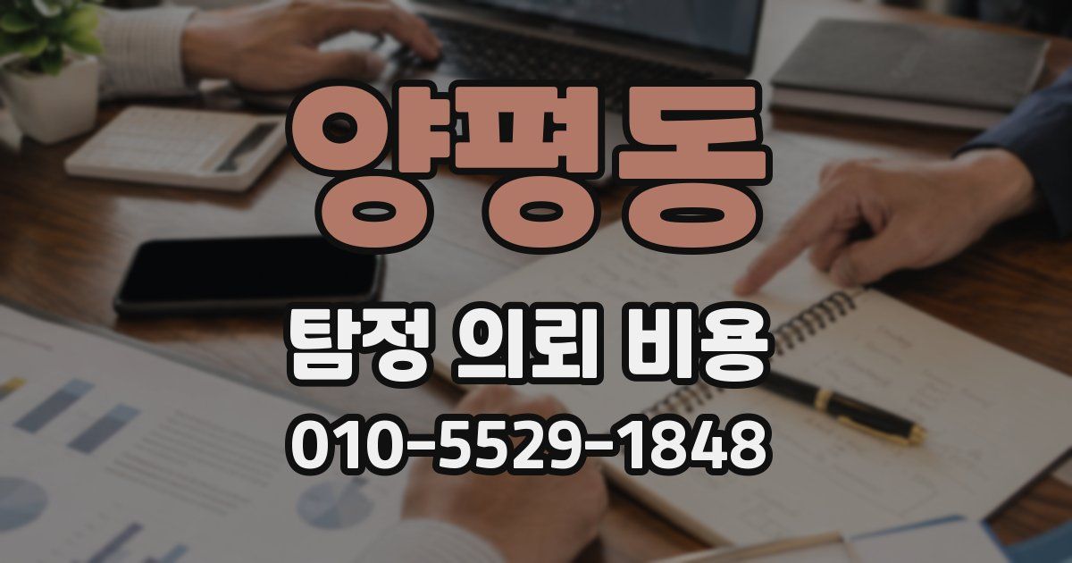 양평동 탐정 의뢰 비용