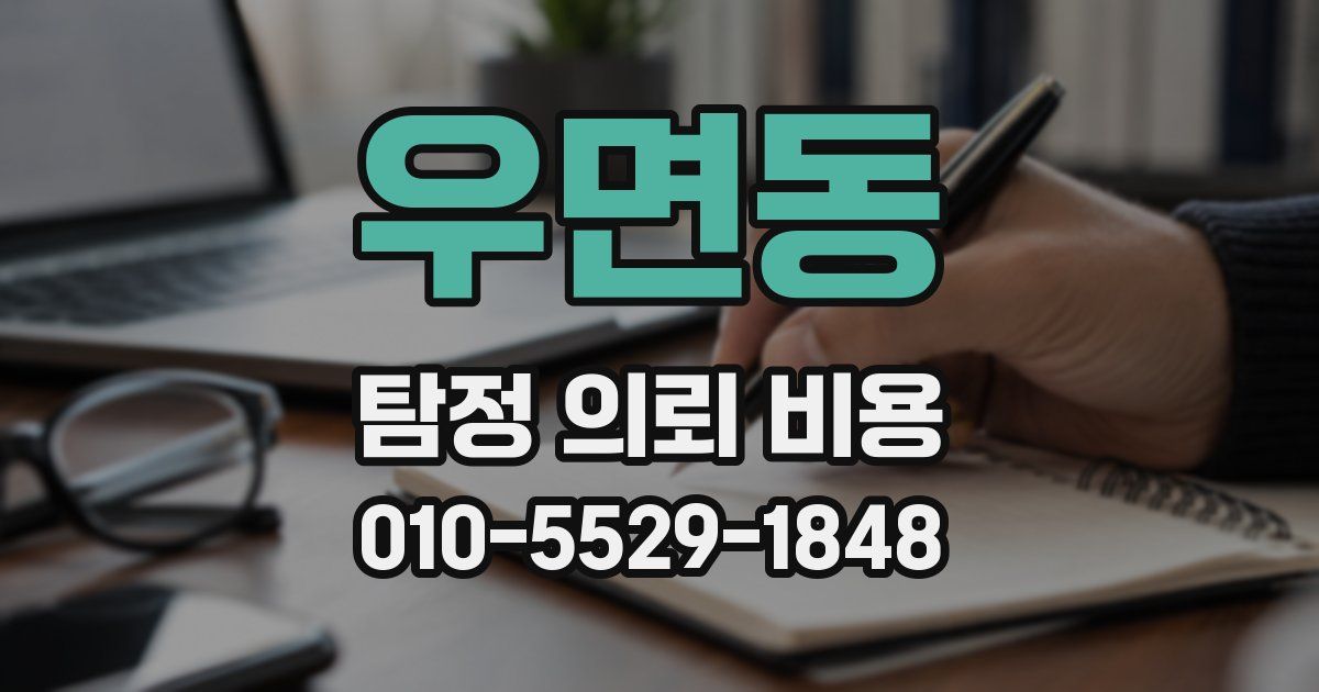 우면동 탐정 의뢰 비용