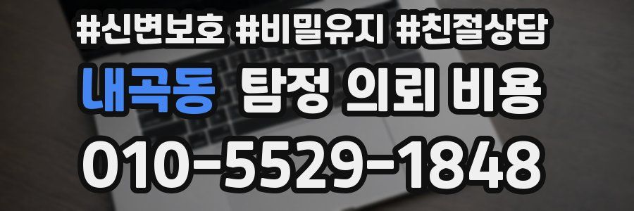 내곡동 탐정 의뢰 비용
