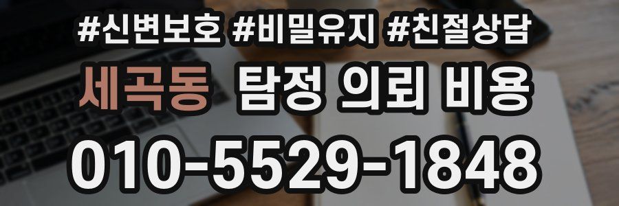 세곡동 탐정 의뢰 비용