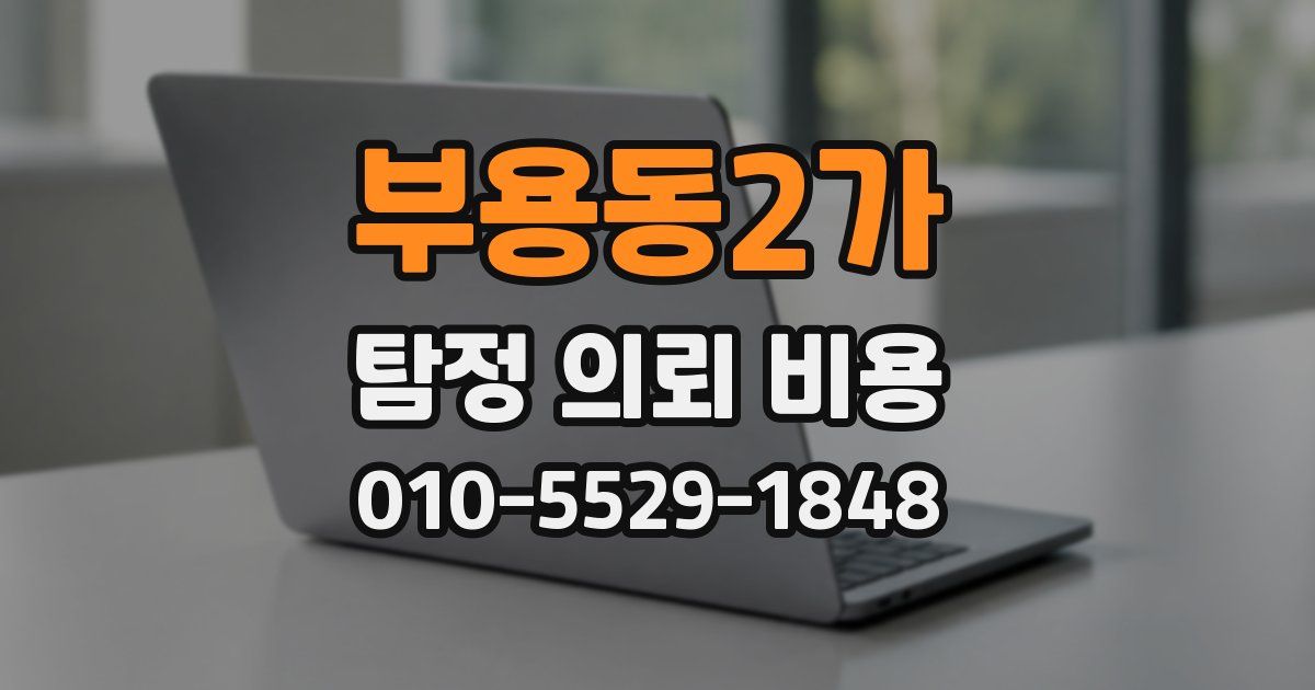 부용동2가 탐정 의뢰 비용