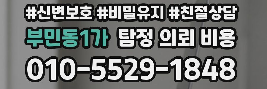 부민동1가 탐정 의뢰 비용
