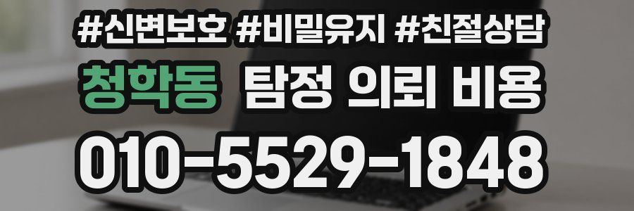청학동 탐정 의뢰 비용