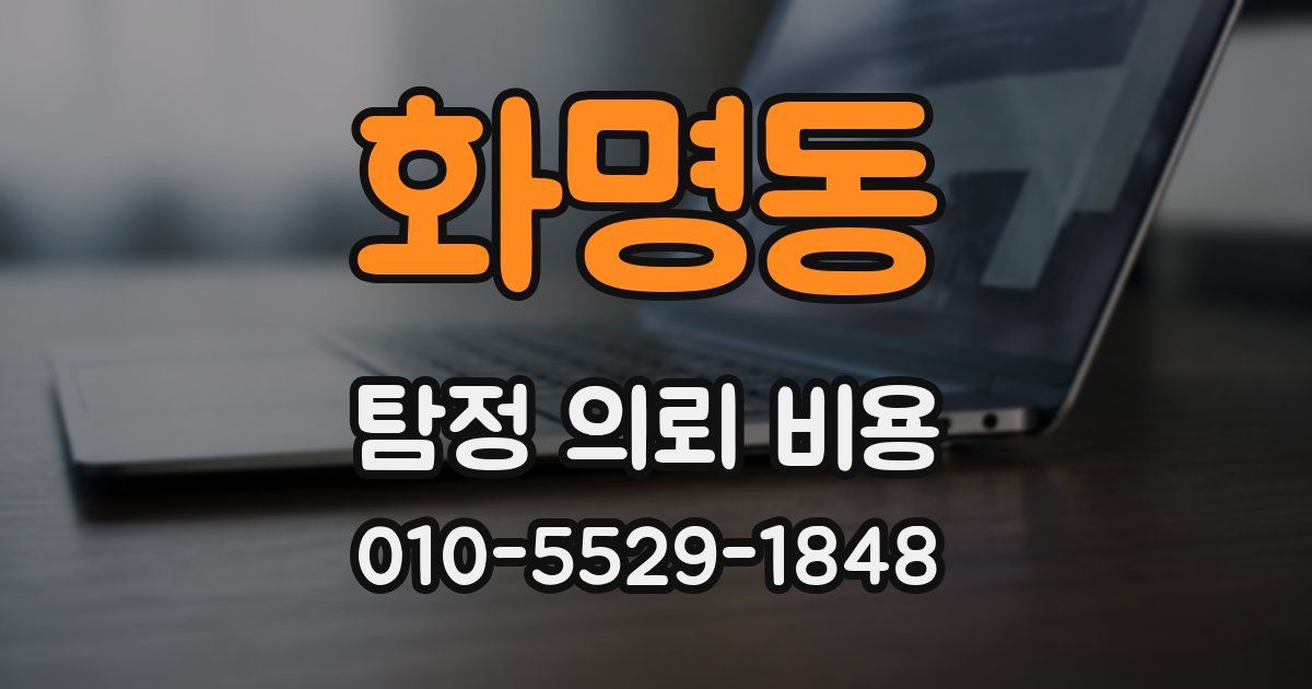 화명동 탐정 의뢰 비용