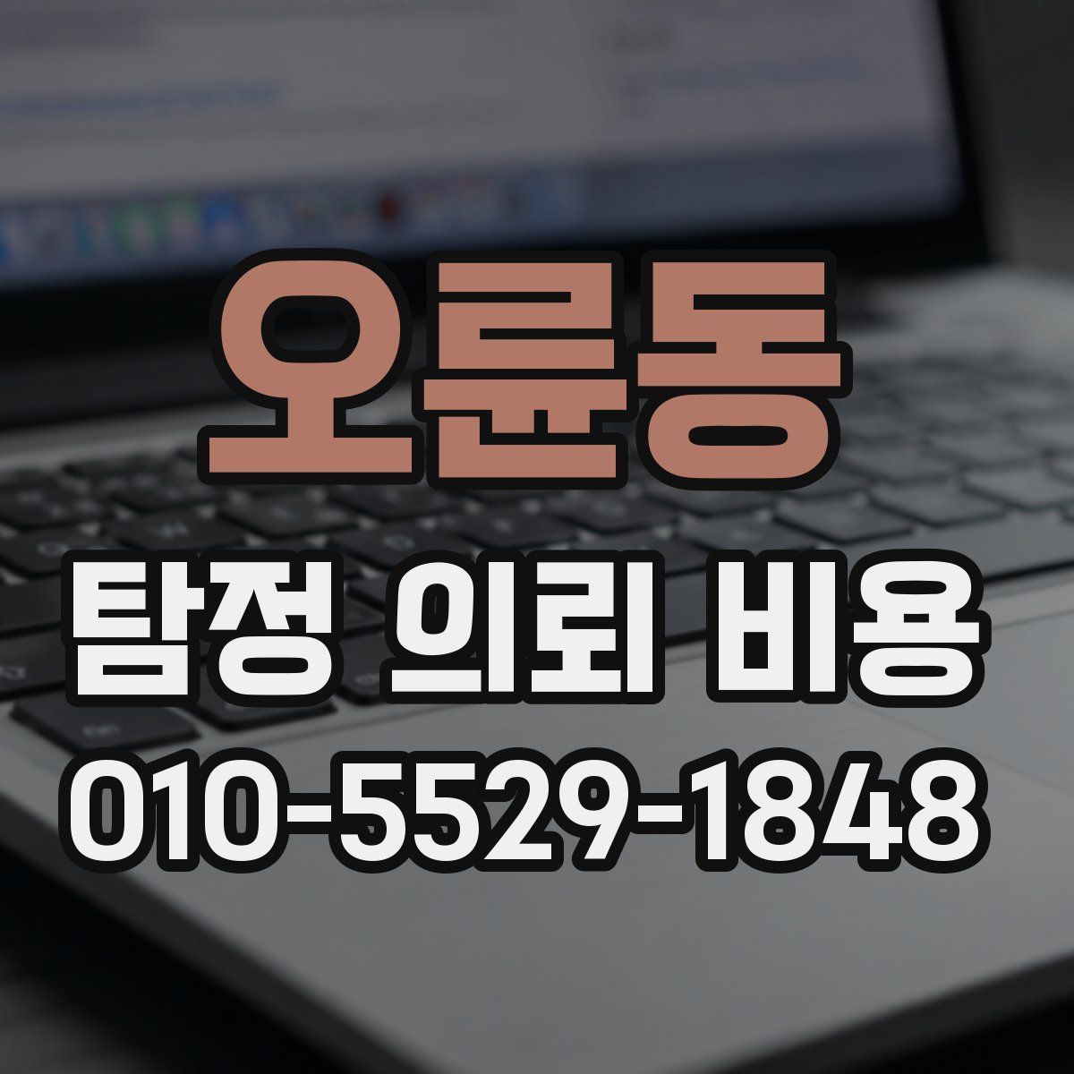 오륜동 탐정 의뢰 비용