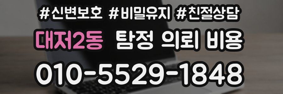 대저2동 탐정 의뢰 비용