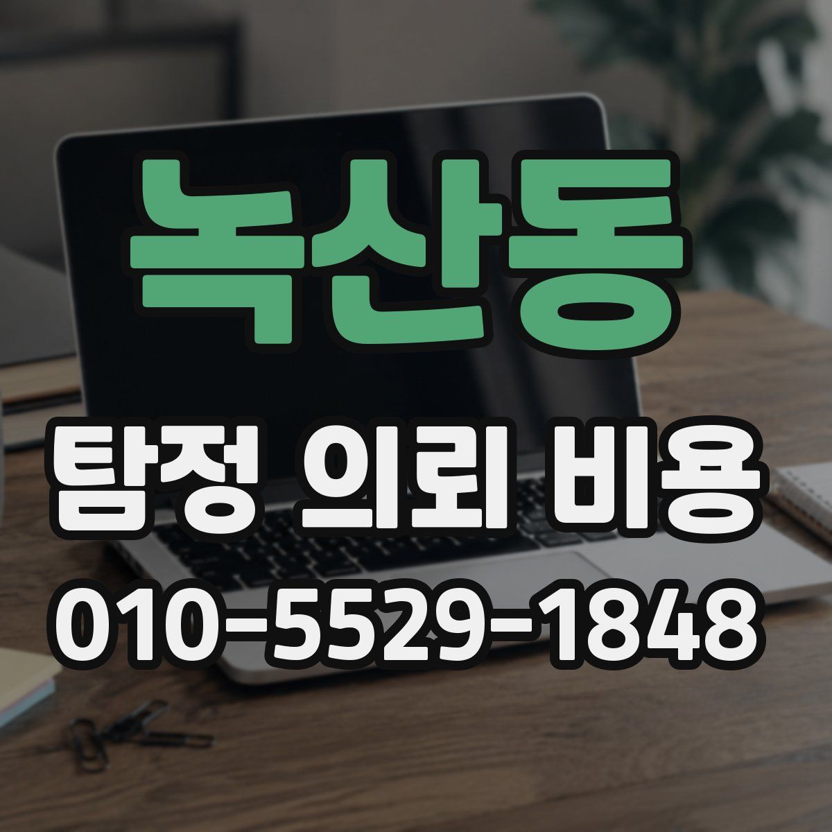 녹산동 탐정 의뢰 비용