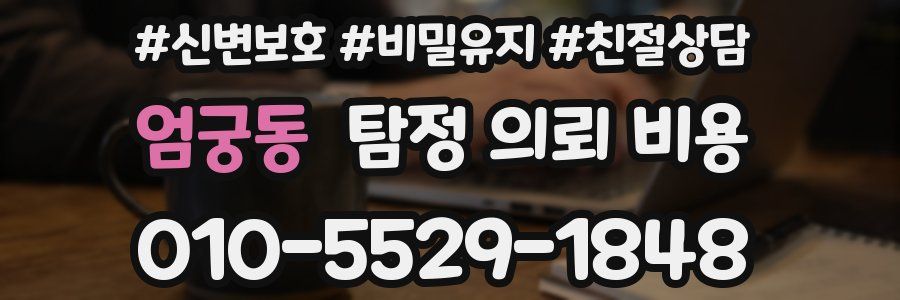 엄궁동 탐정 의뢰 비용