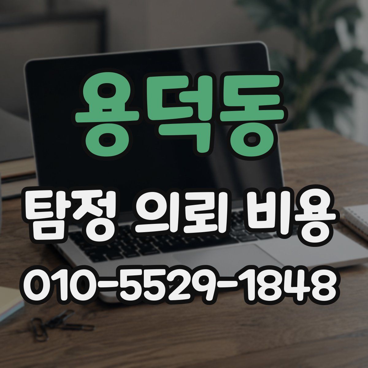 용덕동 탐정 의뢰 비용