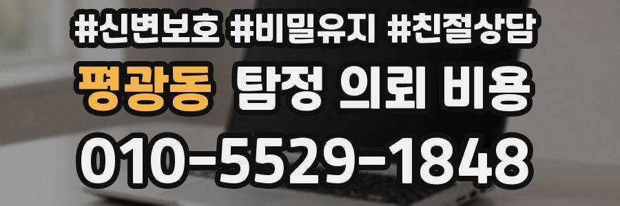 평광동 탐정 의뢰 비용