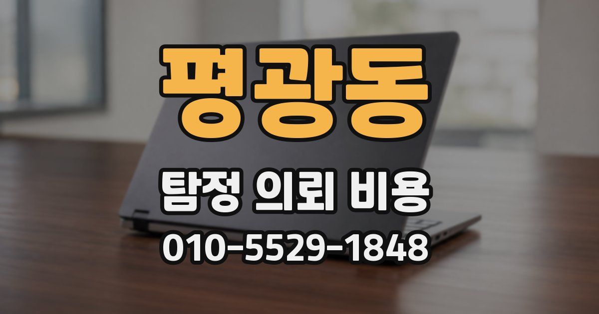 평광동 탐정 의뢰 비용