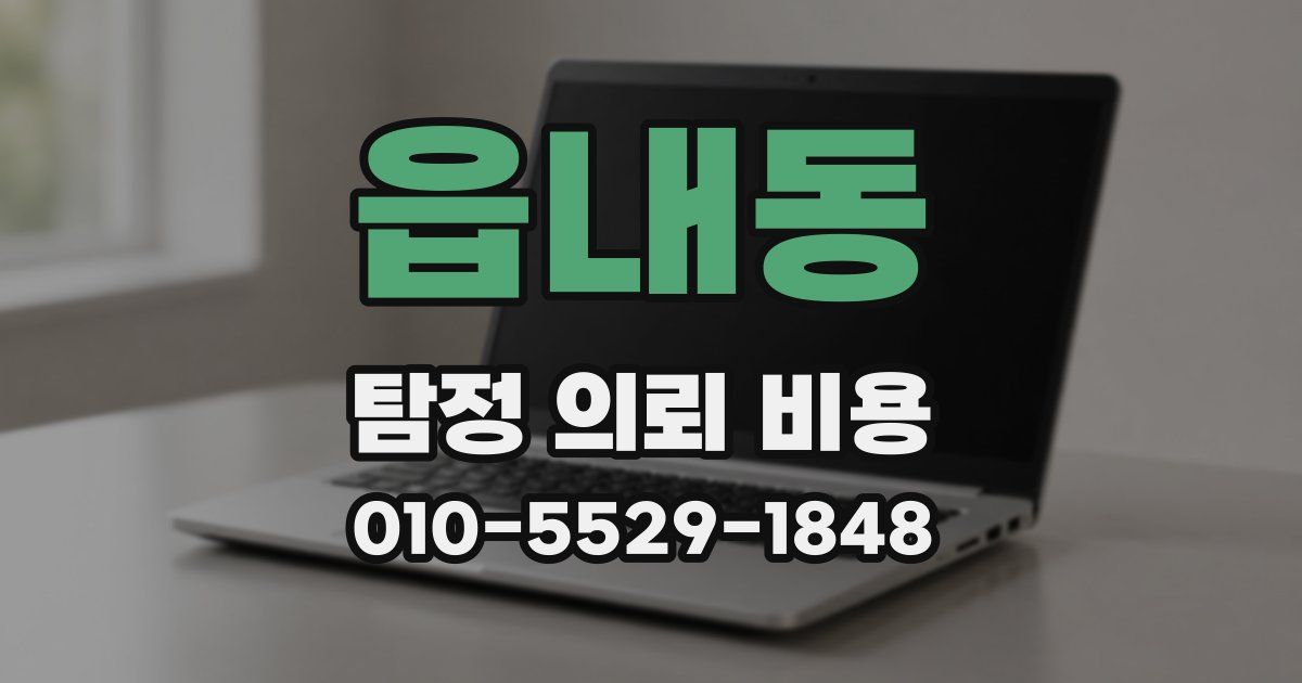 읍내동 탐정 의뢰 비용