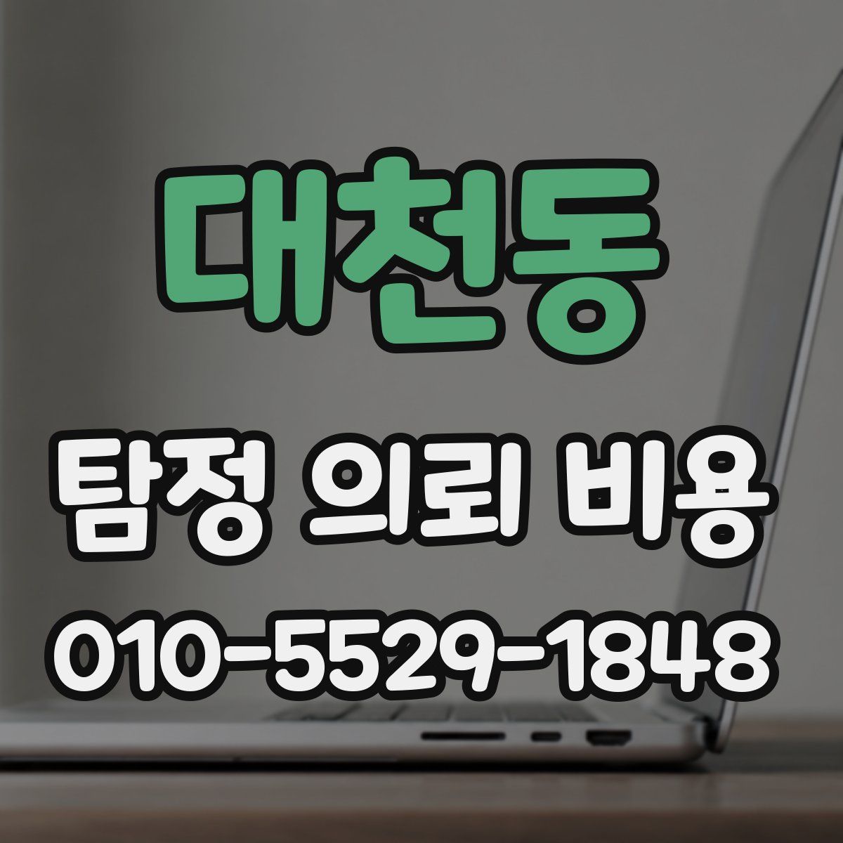 대천동 탐정 의뢰 비용