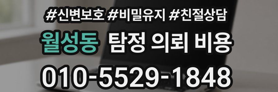 월성동 탐정 의뢰 비용