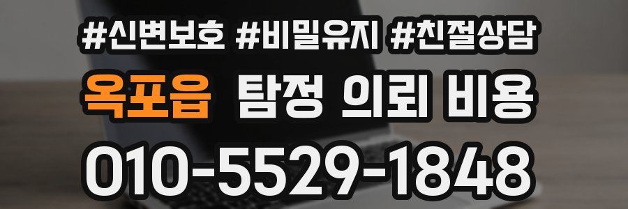 옥포읍 탐정 의뢰 비용