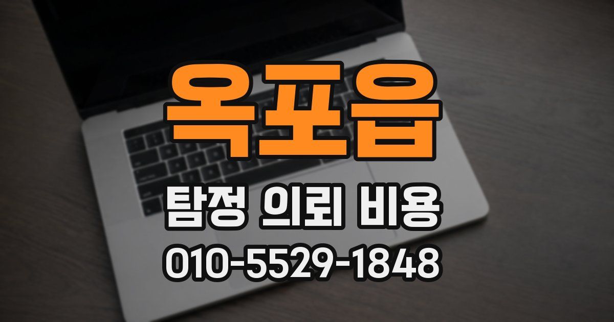 옥포읍 탐정 의뢰 비용
