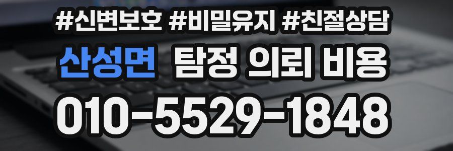 산성면 탐정 의뢰 비용